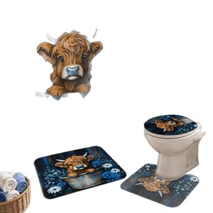 Cortina de Ducha Floral de Poliéster, Cortina de Baño con Impresión Digital Personalizada, Juego de Cortinas de Ducha Impermeables, Venta al por Mayor 7 - Product Image 5