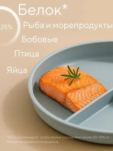 Platos de Cena Redondos Reutilizables de Paja de Trigo con 3 Compartimentos, Plato de Control de Porciones de 9 Pulgadas para Bajar de Peso - Product Image 4