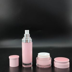 Direktlieferung ab Werk 3,3oz Premium Acryl Doppelwandige Vakuum-Gerade Flasche Siebdruck China Lotionen Seren Cremes - Product Image 2