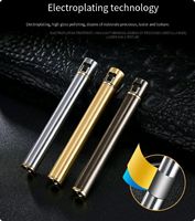 Mini briquet rond à flamme nue en métal, simple et créatif, briquet pour femme, petit corps, grande puissance, accessoires pour fumeurs