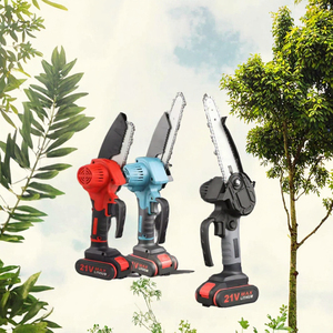 Mini-tronçonneuse sans fil 21V, batterie lithium, scie de taille, guide-chaîne de 6 pouces, scie électrique portative pour jardin - Product Image 3