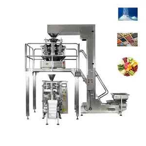 Automatic Multihead Weigher Weighing Vertical Grain Packaging Machine For Nuts Chips Particle Packing Machine
