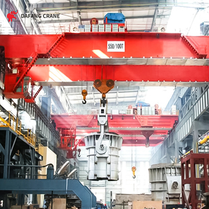 10 tấn 20 tấn 30 tấn <span class=keywords><strong>35t</strong></span> qdy bánh xe kim loại đúc cần cẩu trên không với móc Nhiệm vụ nặng nề Đôi Chùm đúc môi múc canh cầu Trục - Product Image 1