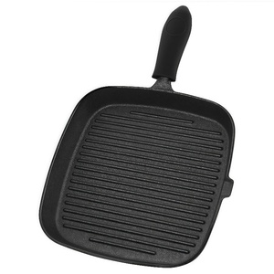 Sartén cuadrada de hierro fundido precurada a precio de fábrica para asar, sartén para bistecs, sartén cuadrada de hierro fundido para asar - Product Image 5