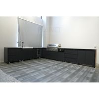 Meuble d'évier extérieur haut de gamme avec robinet d'eau froide en acier inoxydable SS304 et panneaux SPCC pour une installation de cuisine BBQ élégante