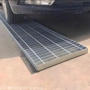 Сверхпрочная оцинкованная стальная дренажная решетка для проезда и тротуара - Product Image 3