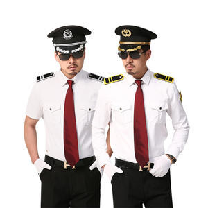 Uniformes de <span class=keywords><strong>guardia</strong></span> de seguridad de primavera y otoño, camisa blanca de manga larga para puerta de Hotel, traje de bienvenida de bienes raíces para verano, manga corta - Product Image 1