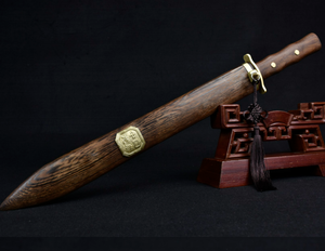 Accesorios <span class=keywords><strong>de</strong></span> cobre con mango <span class=keywords><strong>de</strong></span> palisandro <span class=keywords><strong>de</strong></span> espada corta Bárbara - Product Image 1