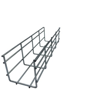 Bac de gestion des câbles en treillis métallique avec support de bureau et organisateur de fils pour câblage - Product Image 3