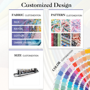 صيف جديد مخصص طباعة الأزهار بيع بالجملة القبلية Rayon قماش البوبلين لفستان - Product Image 4