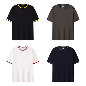 Venta al por mayor de alta calidad de los hombres lisos camisetas blancas sublimación personalizada camisetas para hombre en blanco de gran tamaño camisetas para el verano - Product Image 1