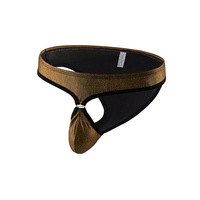 String transparent sexy pour homme, caleçons en soie glacée pour homme, sous-vêtements respirants en maille ajustée pour homme