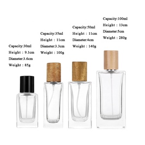 Bouteille de parfum en verre transparent de haute qualité 30ml 35ml 50ml 100ml avec <span class=keywords><strong>Xf</strong></span>-21 de bouteille de pulvérisation de sous-emballage de pulvérisateur de pompe - Product Image 2