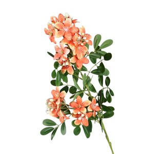 Fleurs artificielles de locustier Meng Jie, orange, en polyester, à tige unique, branches moyennes, pour décoration intérieure et arrangements floraux - Product Image 5