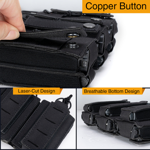 Idogear กระเป๋านิตยสาร3ช่อง, อุปกรณ์เสริมสำหรับยุทธวิธีเสื้อกั๊กล่าสัตว์ยาว9มม. & 556 - Product Image 6