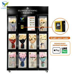 เครื่องจำหน่ายดอกไม้อัตโนมัติ VFresh แบบกำหนดเองได้ พร้อมหน้าจอสัมผัส SDK รองรับการชำระเงินหลากหลายรูปแบบ และระบบจัดการบนคลาวด์ - Product Image 5