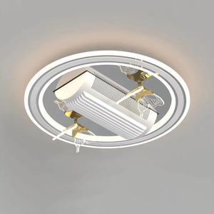 Hiện Đại Khu Dân Cư Thay Đổi Độ Sáng DC Động Cơ Thông Gió Căn Hộ Phòng Ăn Trang Trí Điều Khiển Từ Xa Acrylic Đèn Ứng Dụng LED Quạt Trần - Product Image 6