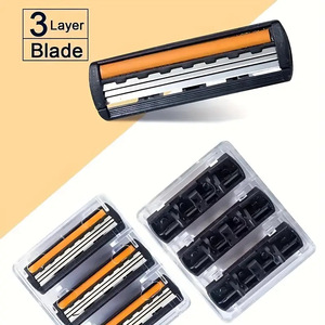 Manual Razor 3 Layer Blade Stainless Steel For Men Face Shaving - Product Image 2