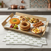 Papier d'emballage alimentaire biodégradable, résistant à la graisse, imperméable, recyclable, jetable, pour restaurants, pâtisseries, barbecues