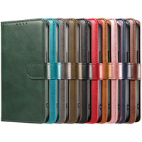 Funda Tipo Cartera de Cuero PU para iPhone 16E - Funda con Soporte, 3 Ranuras para Tarjetas, Cierre Magnético y Carcasa Antigolpes