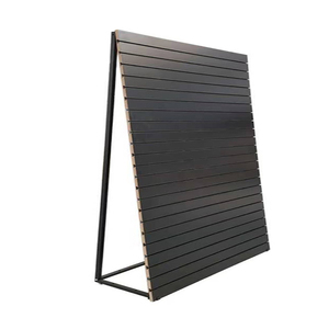 Thiết Kế Mới Bằng Gỗ Quay Slatwall Panel Cube Với Castor 4 Side Shop Bán Lẻ Quay Slatwall Tháp Cho Cửa Hàng Bán Lẻ Hiển Thị - Product Image 2