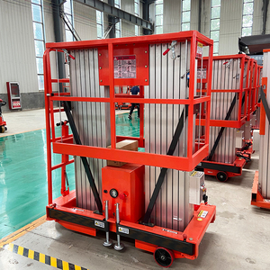 Высокопроизводительный вертикальный подъемник с двумя мачтами, 12 м, стабильный, из алюминиевого сплава, для обслуживания мастерских - Product Image 1