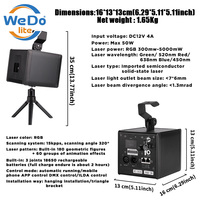Laser Cube Projecteur 3W Rgb Animation Laser Light Show Projecteur Pro Sans Fil APP 3D Rgb Animé Laser Projecteur Lumière