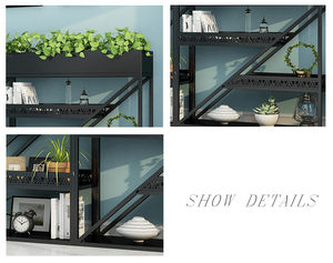 Vendita calda moderna <span class=keywords><strong>in</strong></span> <span class=keywords><strong>ferro</strong></span> <span class=keywords><strong>battuto</strong></span> nordico mensola da pavimento per ufficio balcone vasi da fiori e <span class=keywords><strong>fioriere</strong></span> - Product Image 6