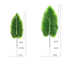 Nouvelles grandes feuilles <span class=keywords><strong>de</strong></span> <span class=keywords><strong>palmier</strong></span> artificielles géantes Grandes feuilles vertes artificielles décoratives pour décoration <span class=keywords><strong>de</strong></span> mariage - Product Image 2