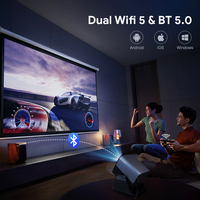Proyector de Video Hotack OEM ODM X5AD LCD Full HD 1080P para Cine en Casa, Proyector Inteligente Portátil con Google TV para Juegos