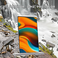 Nouvel écran IPS 4K de 27 pouces, taux de rafraîchissement de 75 Hz, bords fins sur trois côtés, commutation de température de couleur à trois niveaux, HDR, utilisation sur ordinateur de bureau
