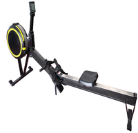 Máquina de remo de aire NO.5 para interiores, plegable, con resistencia, para fitness y ejercicio