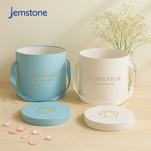 Подарочные тубусы из эко-картона класса люкс с логотипом на заказ для цветов и стабилизированных роз, круглые упаковочные коробки-цилиндры для цветов - Product Image 4