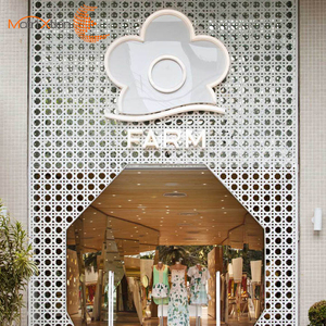 <strong>Aluminum</strong> Decorative Metal <strong>Panels</strong> Exterior Interior Laser Cut Screen Designs - Product Image 5