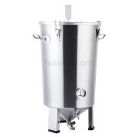 Cuve de fermentation conique en acier inoxydable 304 de 30, 60, 100 L – Fermenteur à vin, réservoir de stockage, équipement de brassage de bière à domicile