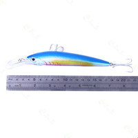 Timbal permainan besar 18cm 41g plastik ABS/logam umpan ikan kecil bibir menyelam dalam untuk umpan pancing danau Trolling-GT Tuna & Marlin