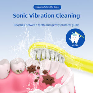 <span class=keywords><strong>Brosse</strong></span> à dents électrique pour enfant, 2 têtes de <span class=keywords><strong>brosse</strong></span>, chargement USB, étanche IPX7, 31200VPM, 3 modes, poils DuPont - Product Image 3