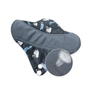 Serviettes hygiéniques écologiques pour femmes Serviettes menstruelles réutilisables lavables Serviettes menstruelles réutilisables avec <span class=keywords><strong>charbon</strong></span> <span class=keywords><strong>de</strong></span> <span class=keywords><strong>bambou</strong></span> - Product Image 2