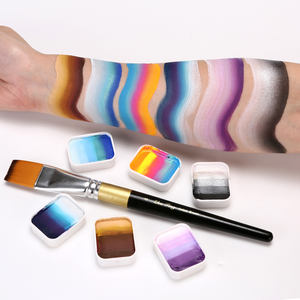 Vente en gros ensemble professionnel de peinture <span class=keywords><strong>gouache</strong></span> arc-en-ciel 12 couleurs enfants corps et <span class=keywords><strong>peau</strong></span> Art maquillage peinture faciale pour enfants - Product Image 4