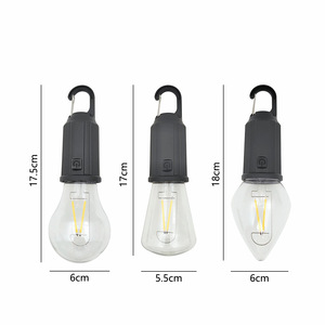 Lampe de camping LED portable à prix d'usine, rechargeable par USB, pour l'extérieur, lampe de tente, lampe LED rétro en forme de gland, résistante à la pluie - Product Image 3