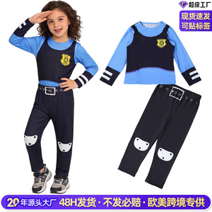 Costume de cosplay Judy Hopson de Zootopia pour filles de 8 à 13 ans, ensemble à manches longues, tenue de spectacle printanière - Product Image 2