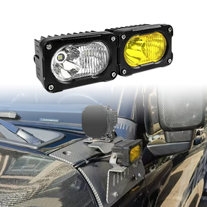 2Pcs <span class=keywords><strong>Led</strong></span> Vỏ Hổ Phách 20W 3 Inch Lái Xe Ánh Sáng Màu Vàng Ánh Sáng Trắng <span class=keywords><strong>LED</strong></span> Bumper Side Lights - Product Image 1