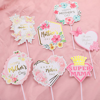 Neuheit Muttertags-Deko: Rosa Quadratische Camilla Marken-Kuchendekoration, Papier-Topper für Partys