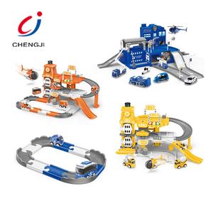 Pista de Carreras de Plástico para Niños con Diseño de Aeropuerto, Juguete de Pista con <span class=keywords><strong>Coches</strong></span> de Policía - Product Image 6