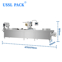 HVR-420A-U Instelbare Automatische Verpakkingsapparatuur voor Vers Fruit en Vlees, Hoge Snelheid Rolfolie Thermoform Verpakkingsmachine