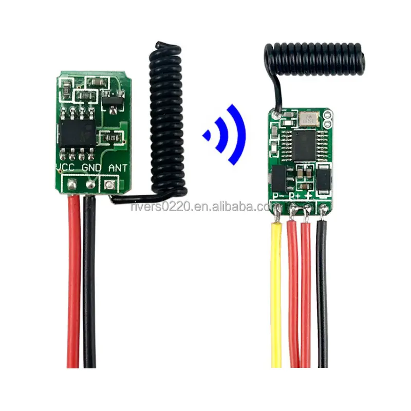 3.7v 4.5v 6v 9v 12V module de commutateur de télécommande sans fil micro LED batterie de lumière petit contrôleur d'alimentation jog