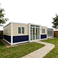 Maison conteneur préfabriquée extensible, durable et étanche, avec 5 chambres, disponible en tailles 20 pieds et 40 pieds