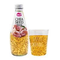 Vente en gros professionnelle Thaïlande Meien Chia Seed Juice Drink 290ml Saveurs fruitées originales