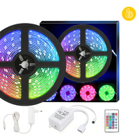 Bande lumineuse Led fluo étanche à 65,6 pieds Cob rvb pour camion, barre de hayon