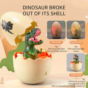 Juguete de Luz Nocturna LED Creativo Eléctrico, Juguete de Animales con Spray, Huevos de Dragón, Huevo de Dinosaurio Sensible al Tacto, Juguetes Educativos - Product Image 2